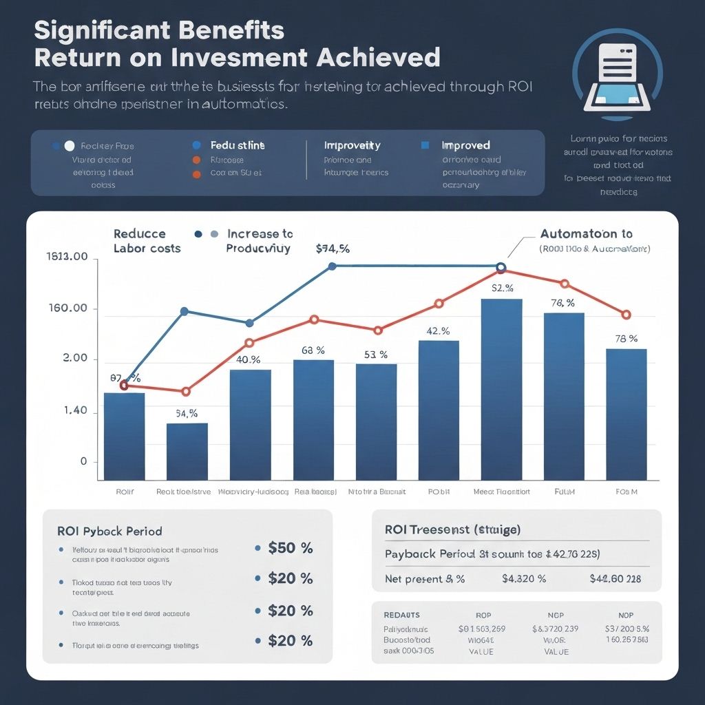Business automation benefits visualization
